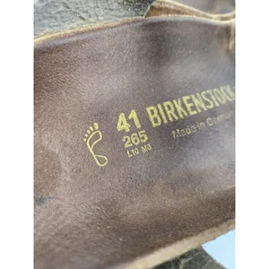 Birkenstock Gizeh‎ Womens Silver Leather Slide Sandals, Size US 10 EU 41 thumbnail 8
