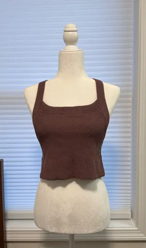 Aritzia Wilfred Knit Tie-Back Tank Top thumbnail 1