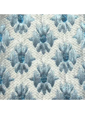 NWoT Hill House Ellie Nap Dress in Blue White Brocade Smocked Tiered Midi XS thumbnail 5
