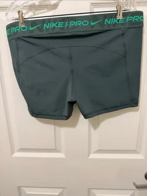 Nike Pro Teal and Emerald Compression Shorts. thumbnail 5