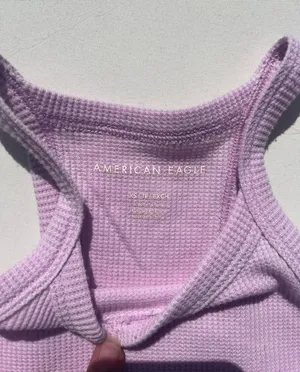 American Eagle pink tank top xs thumbnail 2