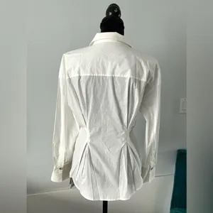 Stylish flattering blouse💖 White Size M thumbnail 7