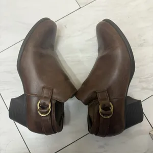 Natural Soul Women's Candie Ankle Boots Brown Faux Leather 9.5 M thumbnail 4
