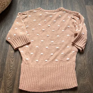 ASTR Polka Dot Short Sleeve Sweater thumbnail 3