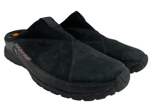 Timberland x Smartwool Power Lounger Clogs Slippers Leather Merino Wool Black 9M thumbnail 1
