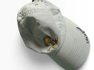 Life Is Good Light Blue Beach Surf Adjustable Baseball Cap Hat thumbnail 3