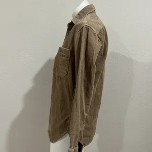 Uniqlo tan corduroy button up shirt thumbnail 5
