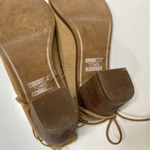 Toms suede leather‎ boots heeled boots size 8 thumbnail 7