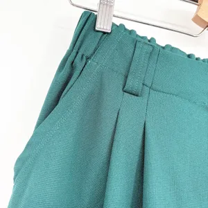 Halara Womens High Waisted Wide Leg Waffle Knit Work Pants Forest Green Size S thumbnail 4