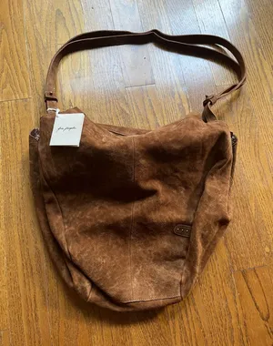 Free people suede tote thumbnail 1