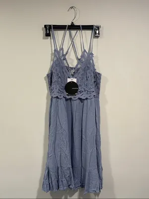 mittoshop Dusty Blue Ruffle Hem Sundress thumbnail 2
