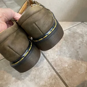 Dr Martens Vintage Made in England Olive Green Mary Jane Shoes Sz usa8/england 6 thumbnail 6
