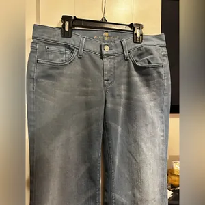 Vintage 7 For All Mankind Ginger Low-Rise Wide Leg Jeans $248MSRP thumbnail 15