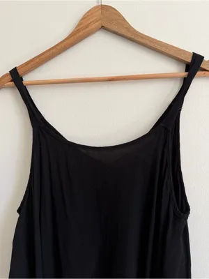 Lovers + Friends Black Flowy Tank Top Size Medium Blouse thumbnail 3