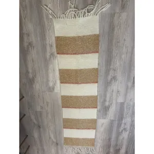 Madewell Striped Brushed Scarf Cream Tan Rust‎ NWT thumbnail 2
