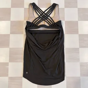 lululemon free to be wild built in bra tank top dark wren green 4 thumbnail 5