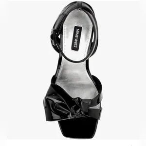 New without box Nine West Wn Rippa 3 Womens Patent Ankle Strap Platform Sandals thumbnail 3