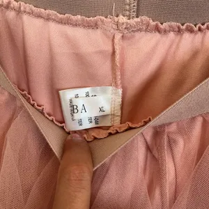 Tasha Polizzi Pink Tiered Tulle Maxi Skirt Layered Mesh Ruffle XL Pink Romantic thumbnail 5