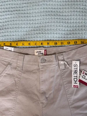 NWT Vintage Levis 550 Classic Relaxed Shorts Womens 12 Khaki Tan Twill Y2K Mom thumbnail 7