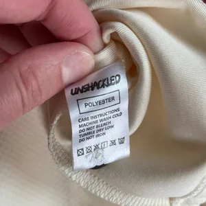 NWT Unshackled Oversized Baseball Jersey XXL White thumbnail 5