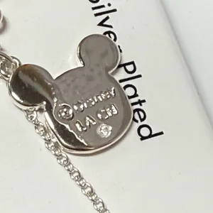 Disney Necklace‎ Vampire MICKEY Mouse Witch MINNIE 16" Halloween Silver Plated thumbnail 4