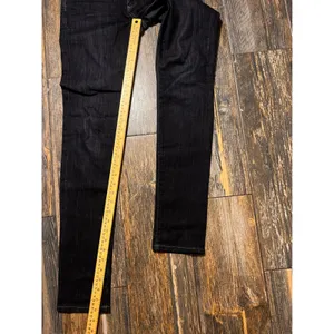 PAIGE Skyline Straight‎ Leg Dark Wash Low Rise Jeans Size 26 Party Stretch EUC thumbnail 9