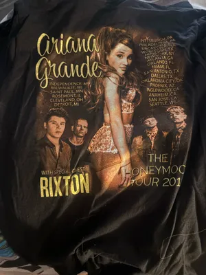 Ariana Grande Honeymoon Tour 2015 T-Shirt thumbnail 1