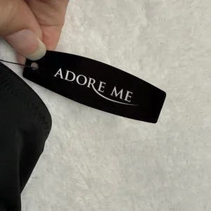 Adore Me AD-1619WB Black Lace Open Cup Strappy Bra Rhinestone Buckle Large‎ NWT thumbnail 4