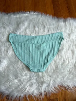 Aerie Blue Bikini Bottoms Women’s Medium thumbnail 4