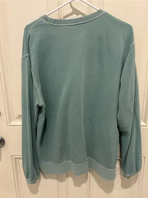 Relaxed Green 'Less Mondays More Sundays' Crewneck Sweatshirt thumbnail 4