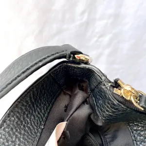 Kate Spade | Black Pebbled Textured Cow Leather Hobo Shoulder Bag Purse thumbnail 11