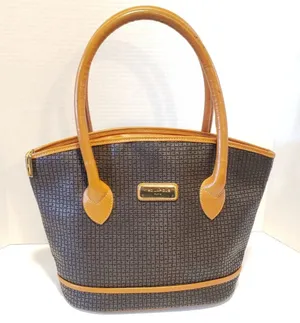 Ted Lapidus Paris Signature Vintage Leather Bag EUC thumbnail 1