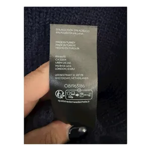 Maeve by Anthropologie Size Large Navy Blue Quarter-Zip Sweater Tee NWT thumbnail 10