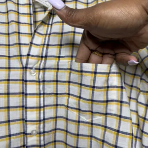 Frank‎ & Eileen Women Eileen Button Front Shirt Small Yellow Gingham Plaid Relax thumbnail 11