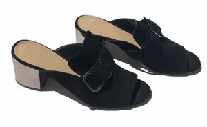 Marc Fisher‎ Frima Suede Buckle Mules thumbnail 1