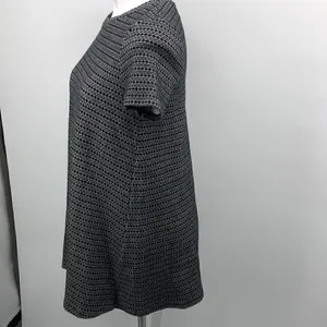 Zara black white print short sleeve fall dress thumbnail 3