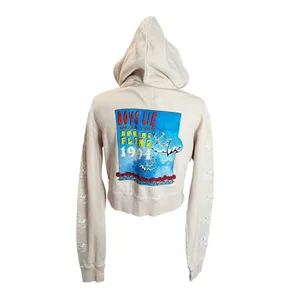 Boys Lie World Tour Spring Fling 1994 Angel Cropped Zip Hoodie M/L thumbnail 3