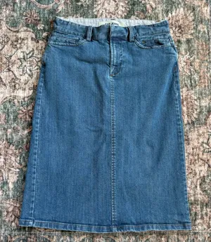 Vintage Gap Jeans Denim Midi Skirt Size 6 Y2K Mom Utility Fall Boho Revival Chic thumbnail 1