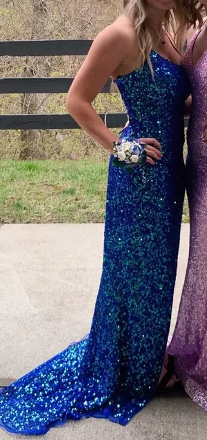 Prom Dresses Blue Size 0 thumbnail 1