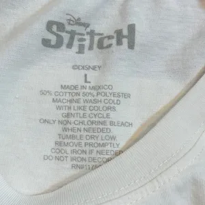 Disney Stitch Large Printed White Tropical Trendy Casual Short Sleeve T-Shirt thumbnail 8