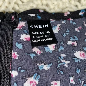SHEIN flirty floral wrap dress size large thumbnail 6