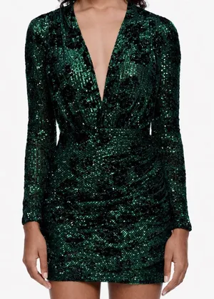 Maje Riletie -‎ Sequin Long Sleeve Dress thumbnail 1