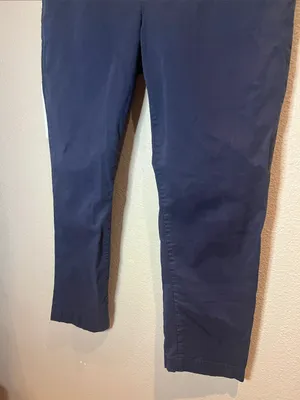 Boden Women’s Navy Blue Chino Style Cropped Pants Size 8 Petite thumbnail 4