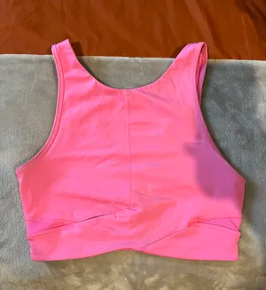 Lululemon Pink Halter Workout Tank thumbnail 1