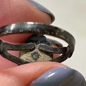 Vintage Turquoise and Sterling Silver Ring Womens Southwestern Western Native thumbnail 4
