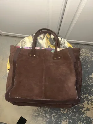 Y2K Gap Genuine Suede Brown Tote Bag thumbnail 9