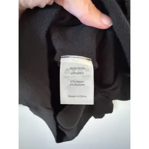 Universal Standard Lightweight Crew Sweatshirt Black Size 4XS (0-00) NEW thumbnail 8