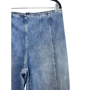 White House‎ Black Market Extra High Rise Wide Leg Crop Jeans Size 10 Bare Back thumbnail 5