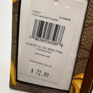 coach Slim Id Card Case In Signature Canvas With Banana Print cr842 thumbnail 3