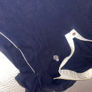 Lauren Ralph Lauren Navy and Cream Collar Top Size Large Tennis Dress thumbnail 7